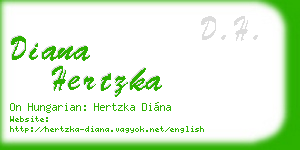 diana hertzka business card