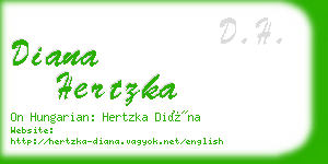 diana hertzka business card